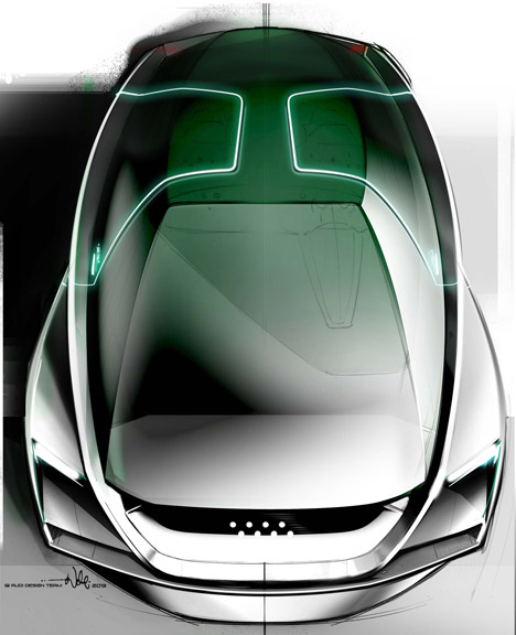 Quattro Fleet Shuttle virtual car by Audi for Ender's Game