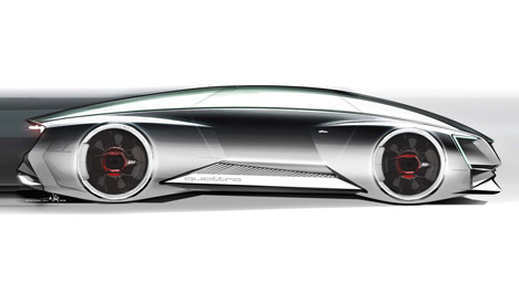 Quattro Fleet Shuttle virtual car by Audi for Ender's Game