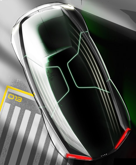 Quattro Fleet Shuttle virtual car by Audi for Ender's Game