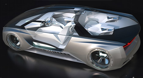 Quattro Fleet Shuttle virtual car by Audi for Ender's Game