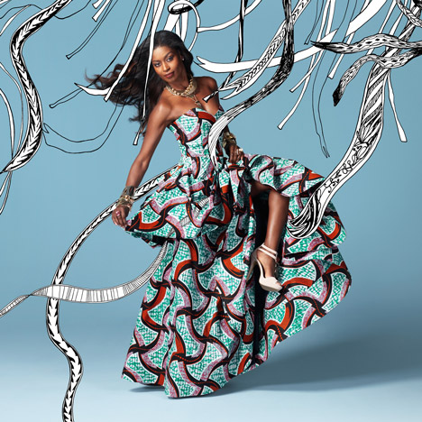 Vlisco Celebrate Winter 2013 collection. Photograph by Dirk Lambrechts