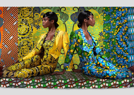 Vlisco Jeude Couleurs Winter 2013 collection. Photograph by Freudenthal Verhagen