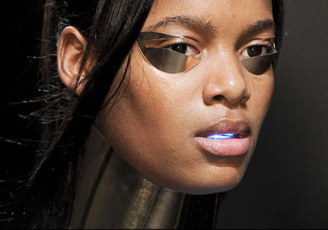 Digital Makeup by Alex Box Vitamins Design for Gareth Pugh
