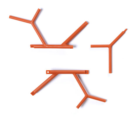 Amass modular space divider by Benjamin Hubert for 100% Design's auditorium