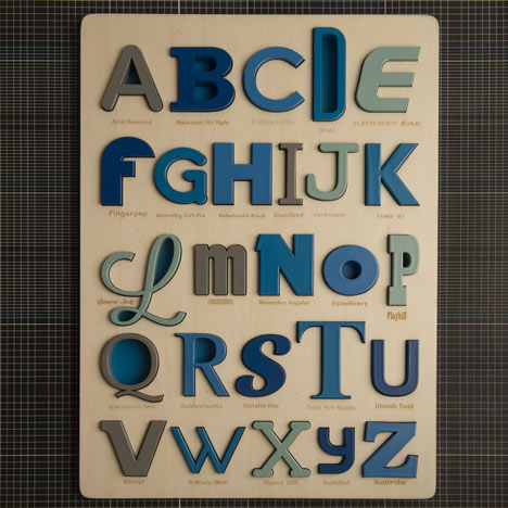 Font Alphabet Puzzle by Looodus
