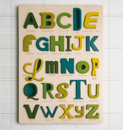 Font Alphabet Puzzle by Looodus