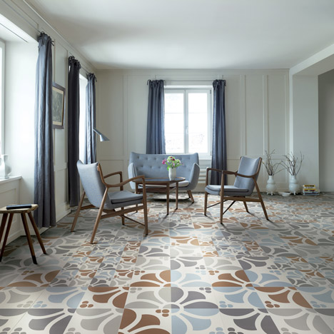 Frame-up tile collection by Refin