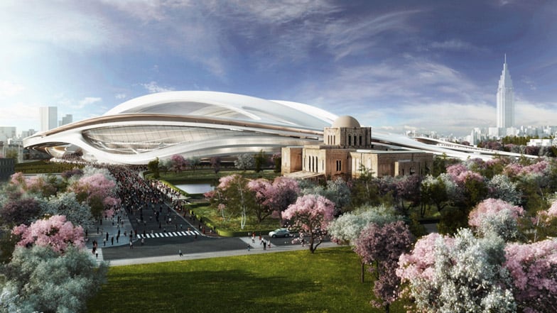 Zaha Hadid's Tokyo Olympic stadium