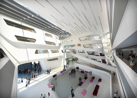 Library and Learning Centre in Vienna by Zaha Hadid Architects