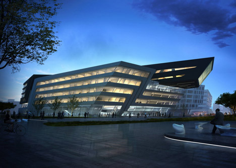 Library and Learning Centre in Vienna by Zaha Hadid Architects