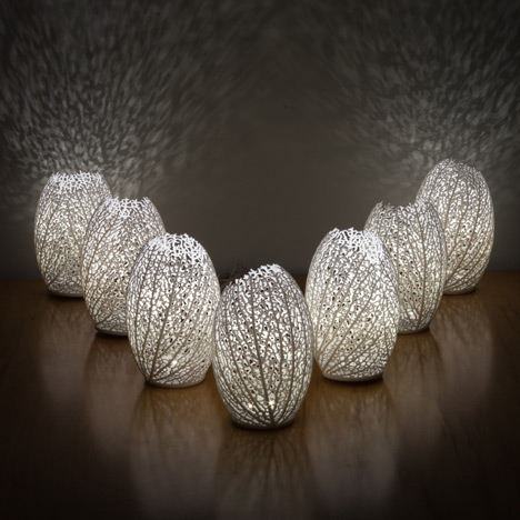 Out of Hand: Materializing the Postdigital at MAD - Hyphae Lamps by Nervous System