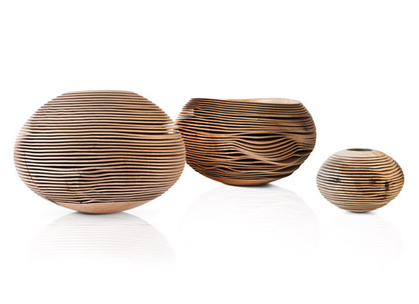 Rillen Vessels by Christoph Finkel at Luminaire Lab
