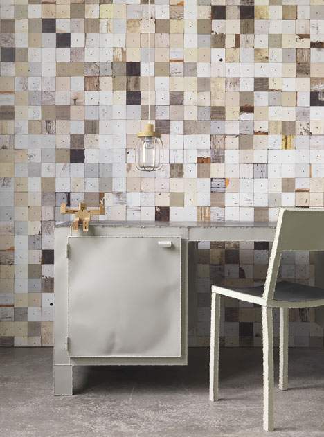 Scrapwood Wallpaper 2 by Piet Hein Eek