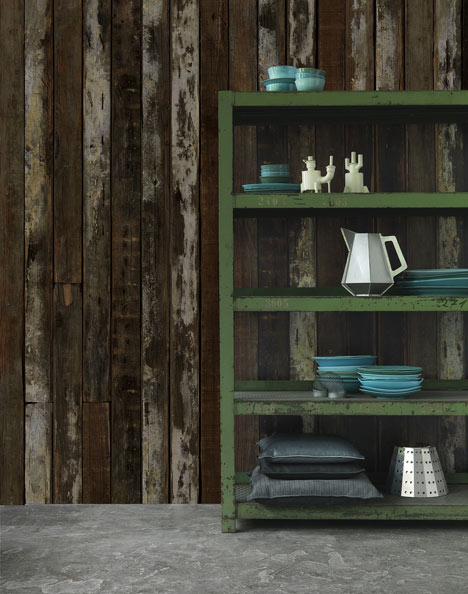 Scrapwood Wallpaper 2 by Piet Hein Eek