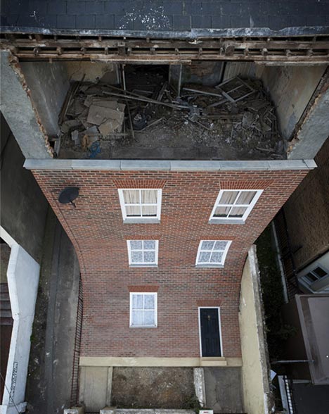 From the Knees of my Nose to the Belly of my Toes by Alex Chinneck