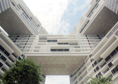 The Interlace, Singapore, designed by former OMA partner Ole Scheeren The Interlace, Singapore, designed by former OMA partner Ole Scheeren