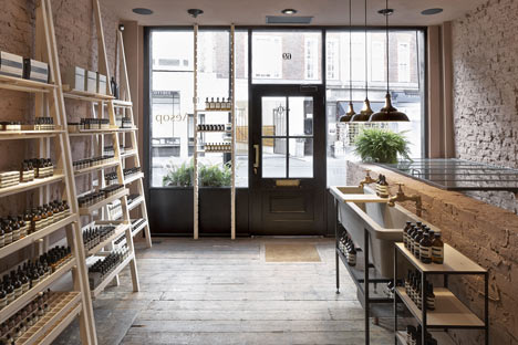 Aesop Marylebone shop interior by Studio KO