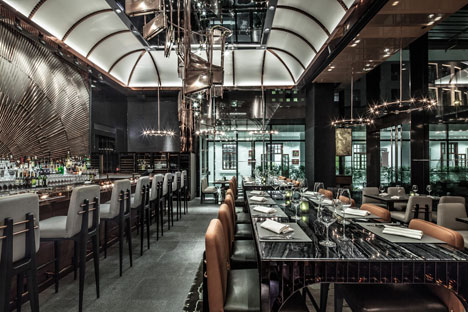 Ammo bar and restaurant in Hong Kong by Joyce Wang