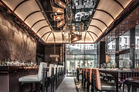 Ammo bar and restaurant in Hong Kong by Joyce Wang