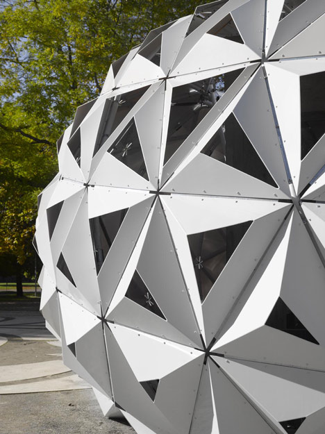 ArboSkin Bioplastics Facade Mock Up by ITKE