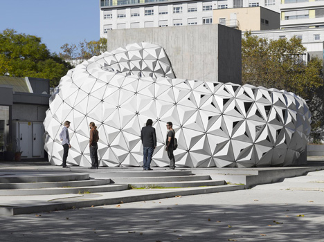 ArboSkin Bioplastics Facade Mock Up by ITKE