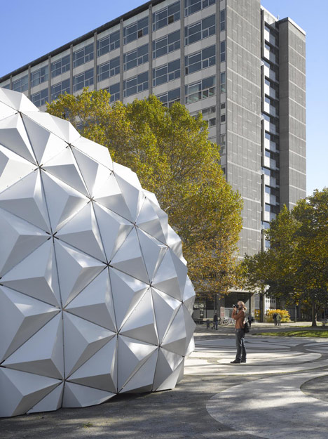 ArboSkin Bioplastics Facade Mock Up by ITKE