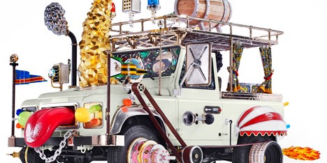 Automobile Land Rover sculpture by Studio Job