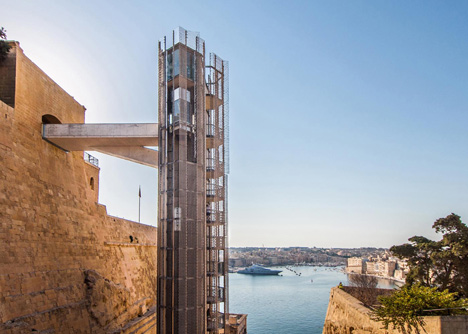 Barrakka Lift in Valletta, Malta, by Architecture Project Barrakka Lift in Valletta, Malta, by Architecture Project