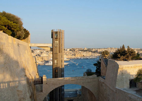 Barrakka Lift in Valletta, Malta, by Architecture Project Barrakka Lift in Valletta, Malta, by Architecture Project