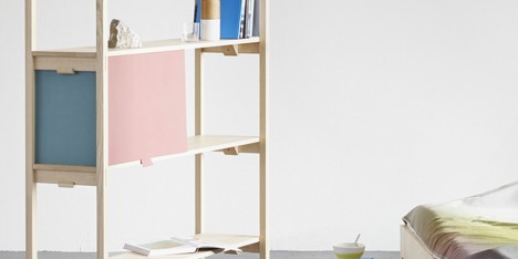 Bookbinder Shelf and bedroom furniture by Florian Hauswirth