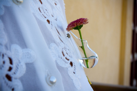 Boutonnière lapel pin vase by Omer Polak