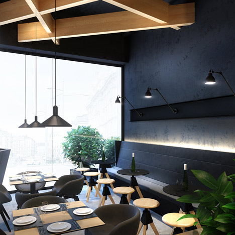 Hyper-realistic renderings of a proposed cafe in Ukraine