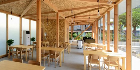 Cafeteria in Ushimado by Niji Architects