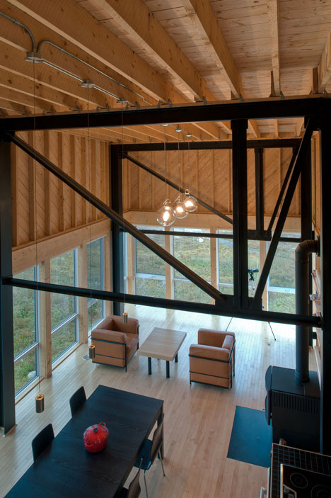 Cliff House by MacKay-Lyons Sweetapple Architects is perched over a sheer rock face