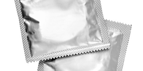 Condom packets from Shutterstock