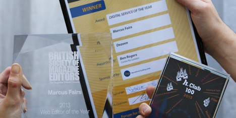 Dezeen wins third award in two weeks