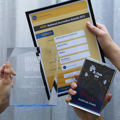 Dezeen wins third award in two weeks