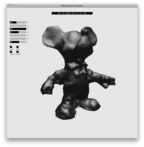 Disarming Corruptor for disguising 3D print files by Matthew Plummer Fernandez