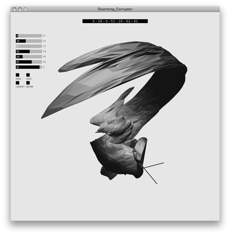 Disarming Corruptor for disguising 3D print files by Matthew Plummer Fernandez
