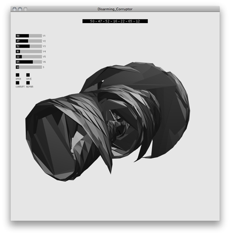Disarming Corruptor for disguising 3D print files by Matthew Plummer Fernandez