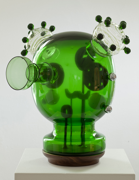 Testa Mechanica Green, 2012, by Jaime Hayón