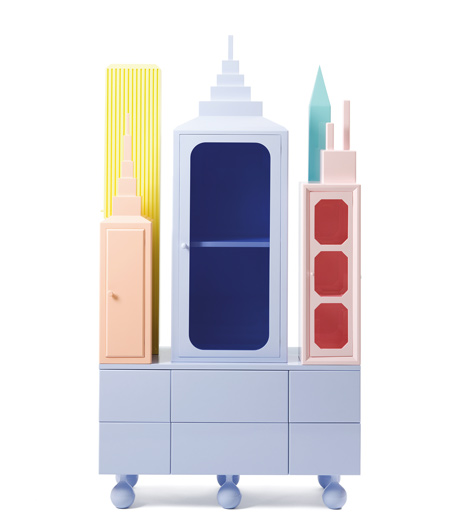 New York is Miami cabinet, 2012, by Jaime Hayón