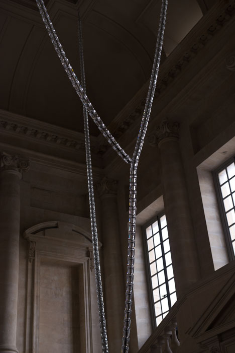 Gabriel Chandelier at the Chateau de Versailles by Ronan and Erwan Bouroullec