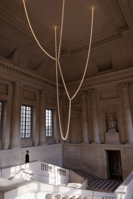 Gabriel Chandelier at the Chateau de Versailles by Ronan and Erwan Bouroullec