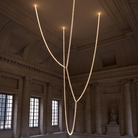 Gabriel Chandelier at the Chateau de Versailles by Ronan and Erwan Bouroullec