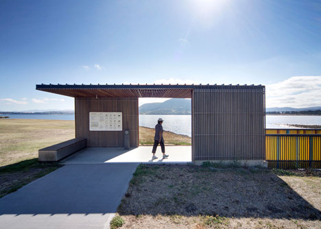 GASP! by Room 11 is a sequence of riverside pavilions and boardwalks