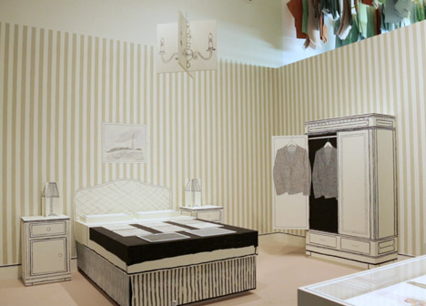 Hello My Name Is Paul Smith exhibition at the Design Museum hotel room