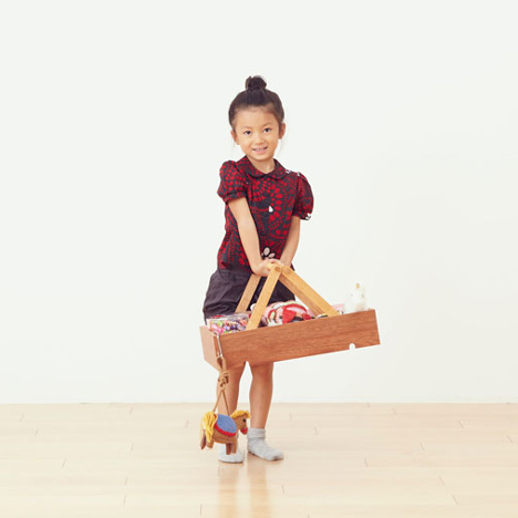 Koloro Wagon stacking wooden storage boxes by Torafu Architects_dezeen_5