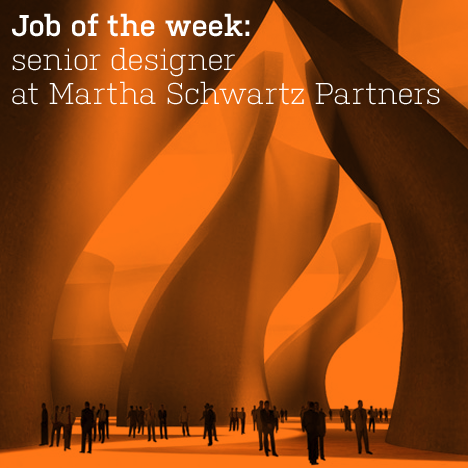 Job of the week: senior designer at Martha Schwartz Partners