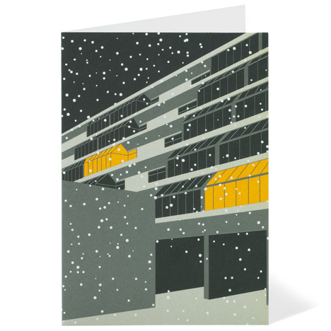 Modernist London Christmas cards Brunswick Dezeen competition